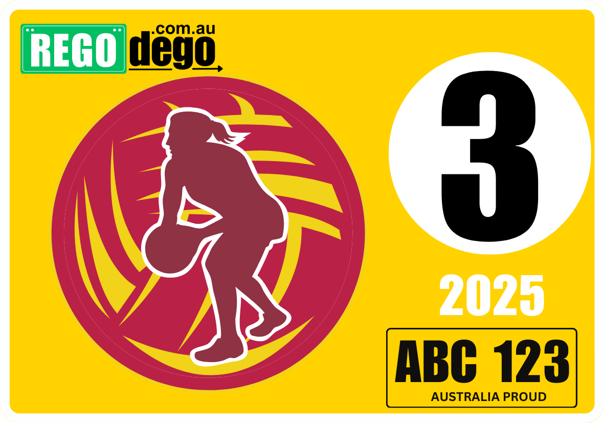 Netball - REGO Reminder Sticker