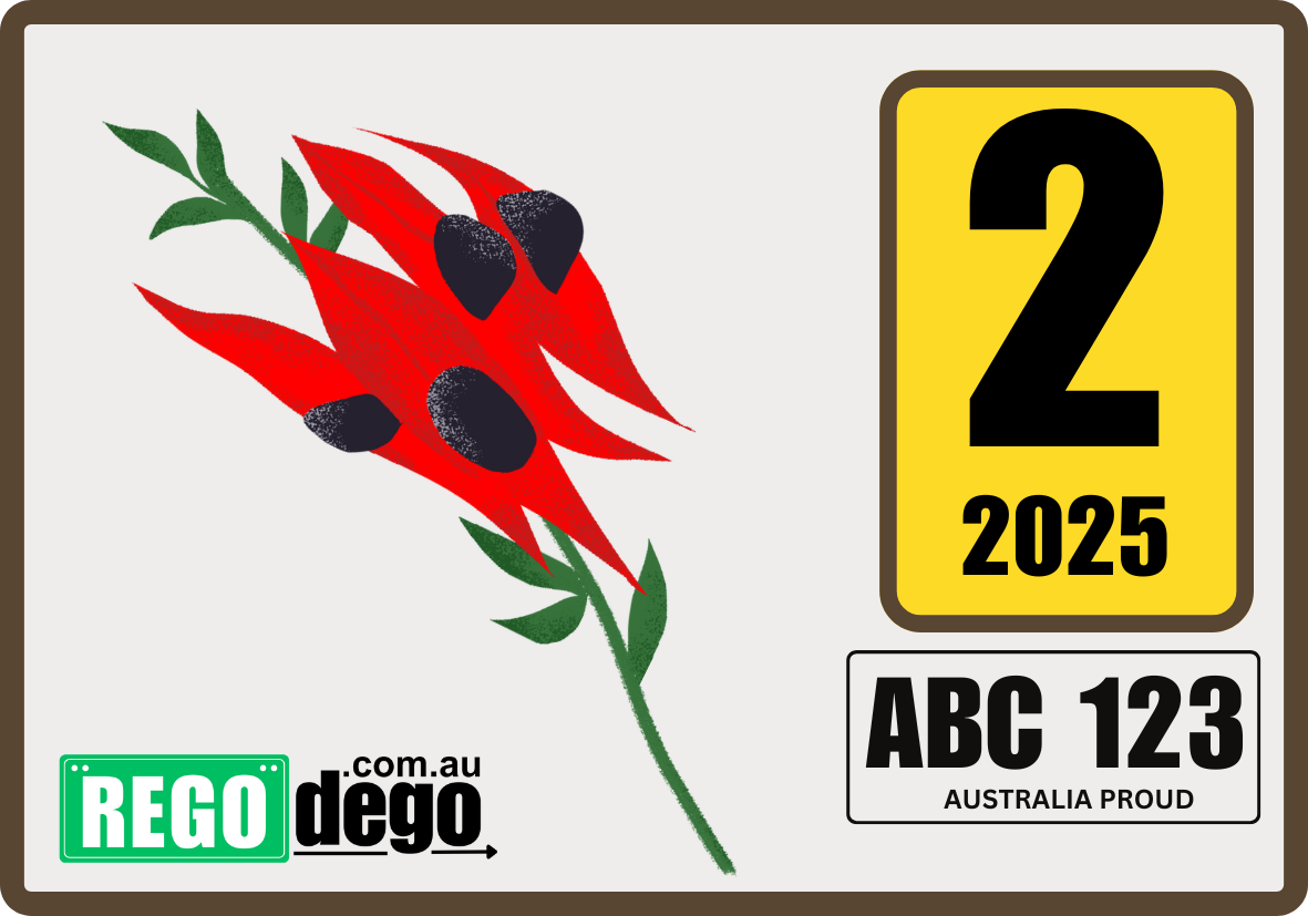 Desert Pea - REGO Reminder Sticker