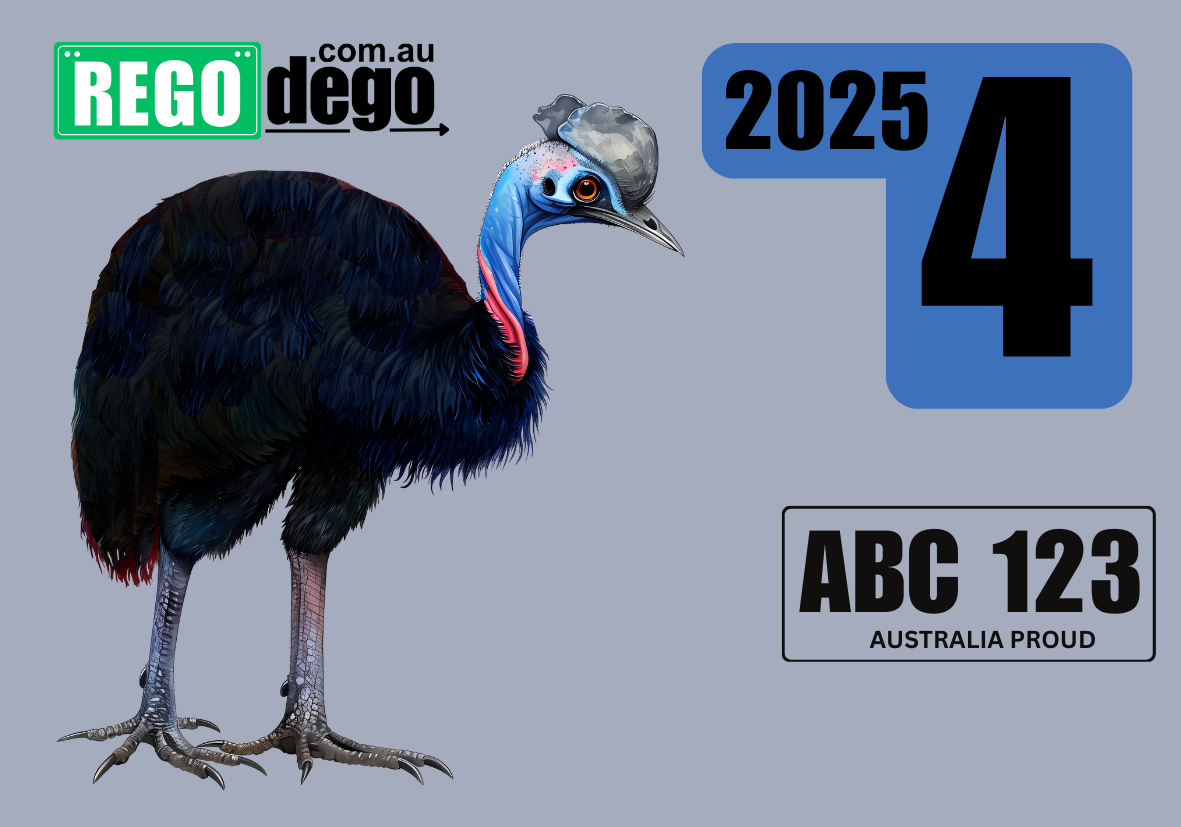 Cassowary - REGO Reminder Sticker