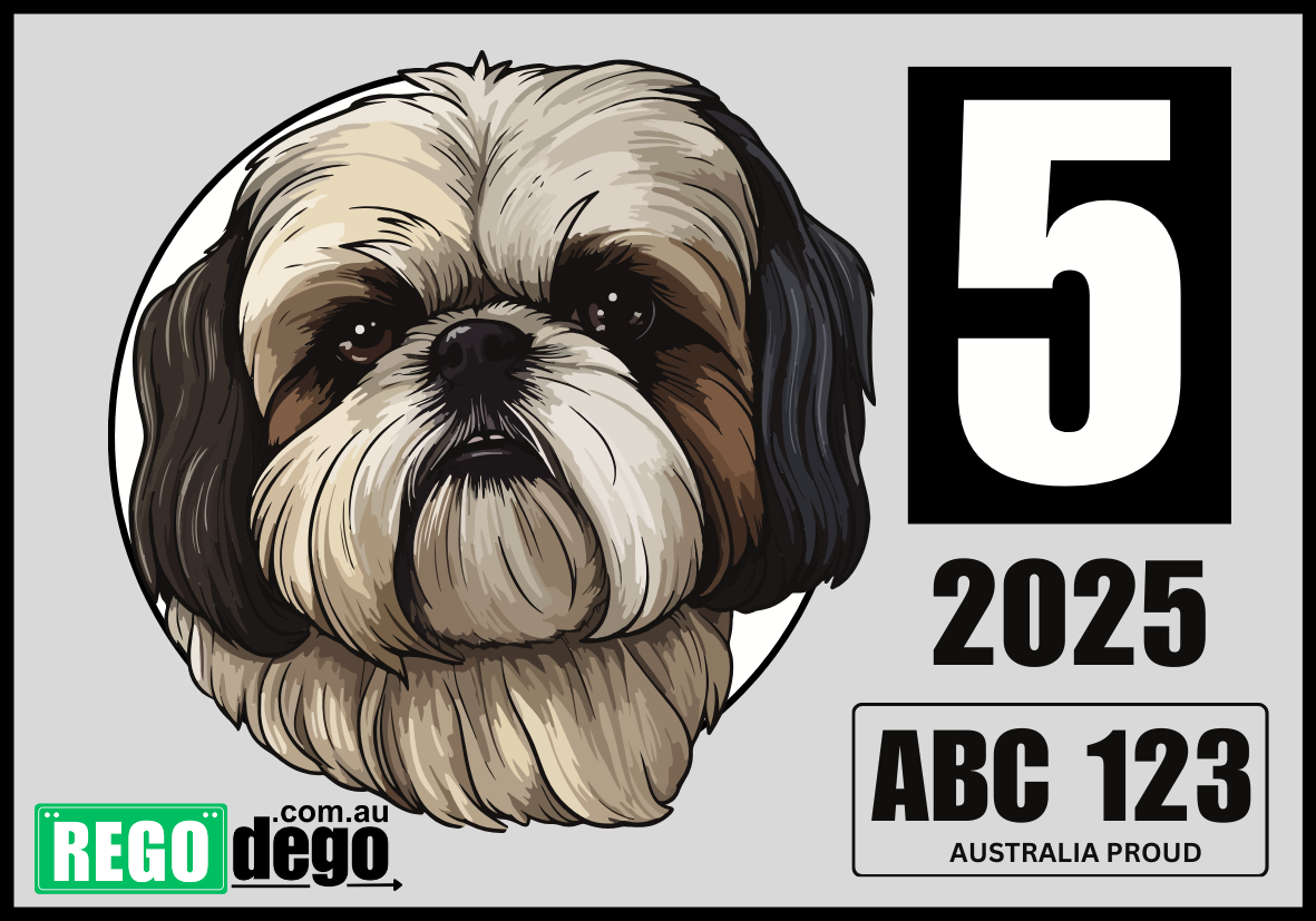 Shih tzu DOG - REGO Reminder Sticker