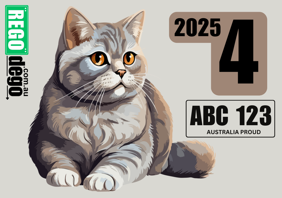 Sitting cat - REGO Reminder Sticker