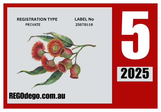 Classic Gumnuts large - REGO Reminder Sticker