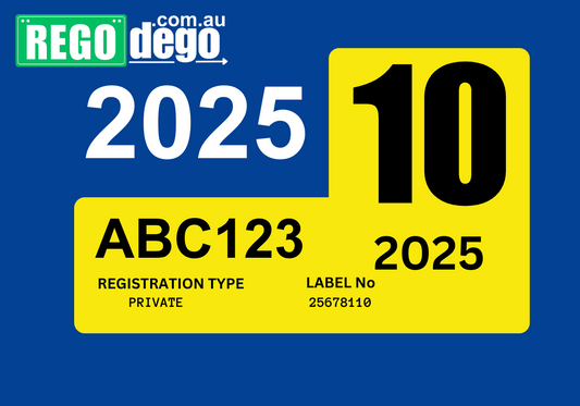 Classic blue - REGO Reminder Sticker