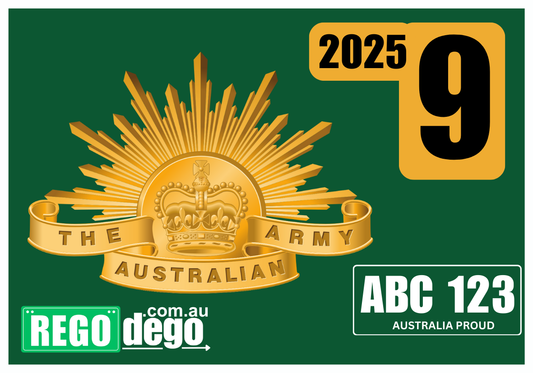 Australian Army - REGO Reminder Sticker