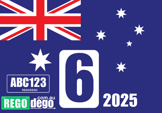 Aussie flag - REGO Reminder Sticker