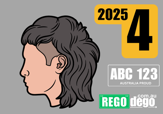 Mullet - REGO Reminder Sticker