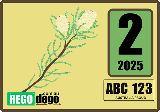 Banksia  - REGO Reminder Sticker