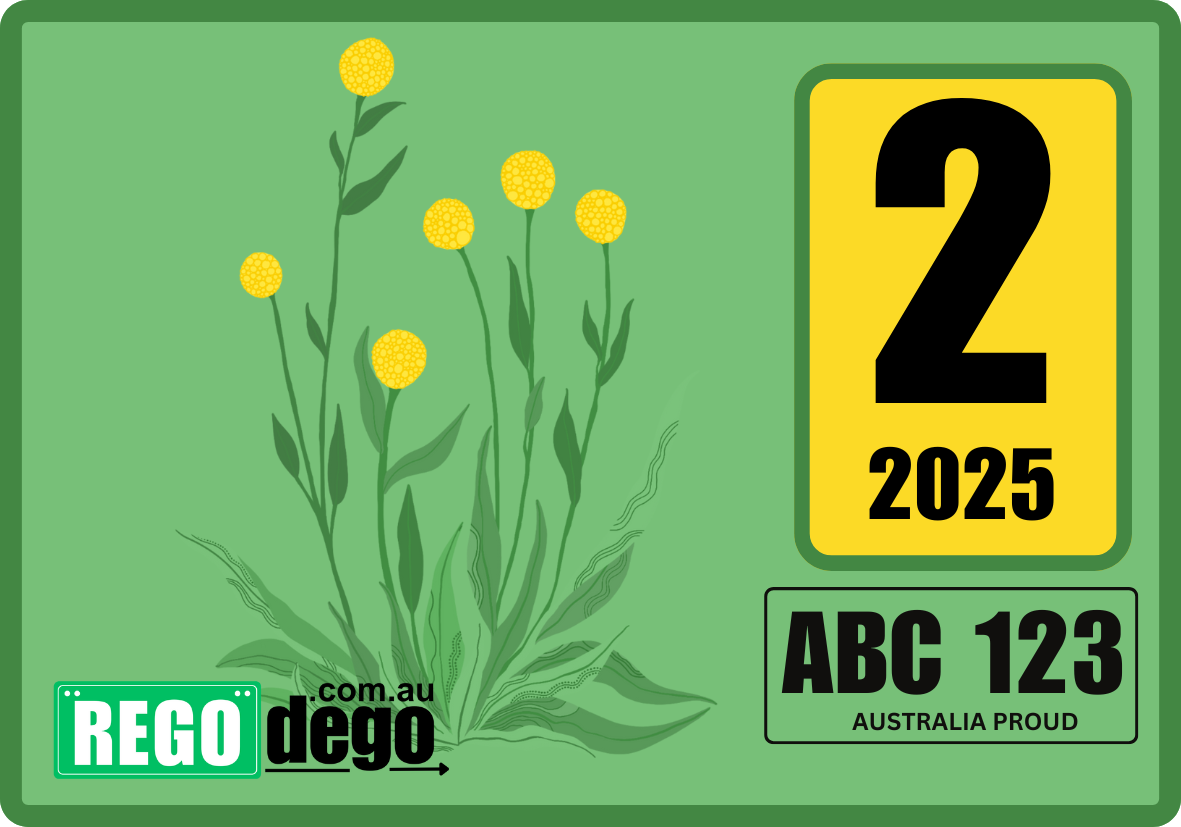 Billy buttons- REGO Reminder Sticker