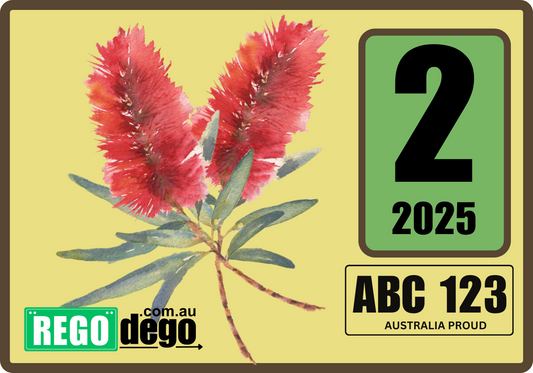 Bottlebrush - REGO Reminder Sticker