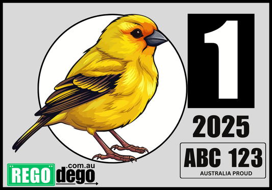 Canary - REGO Reminder Sticker