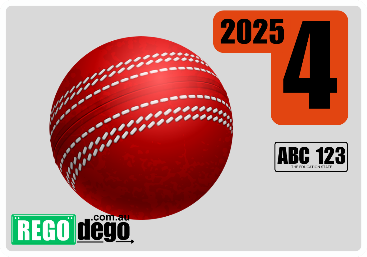 Cricket - REGO Reminder Sticker