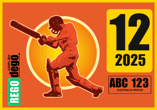 Cricket -REGO Reminder Sticker