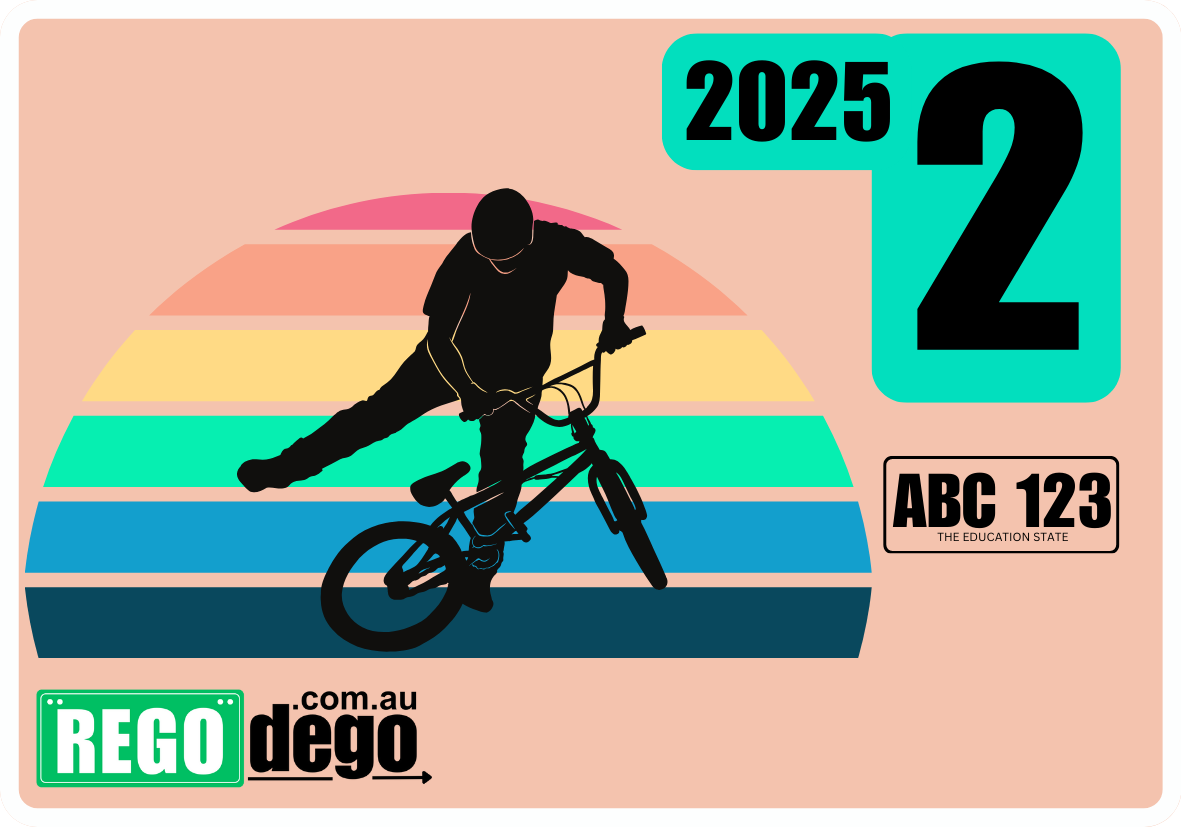 BMX tricks - REGO Reminder Sticker