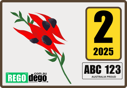 Desert Pea - REGO Reminder Sticker