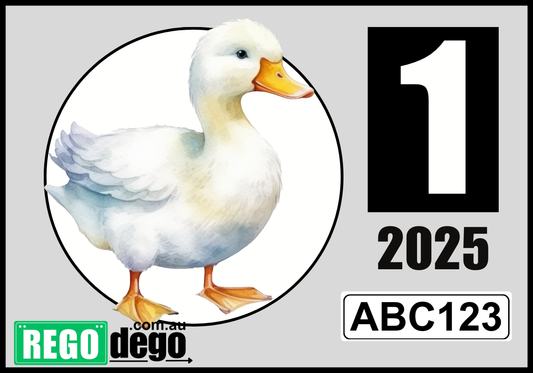 Duck - REGO Reminder Sticker