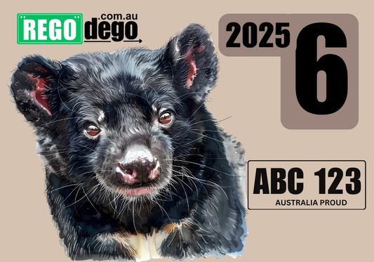 Tasmanian Devil - REGO Reminder Sticker