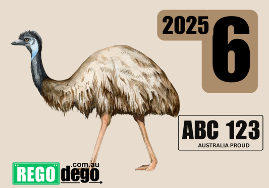 Emu - REGO Reminder Sticker