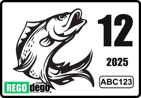 Fishing - REGO Reminder Sticker