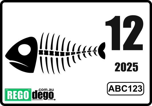 Fishing - REGO Reminder Sticker