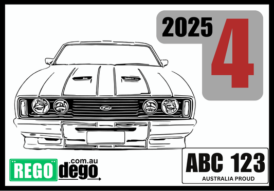 Ford Cobra - REGO Reminder Sticker