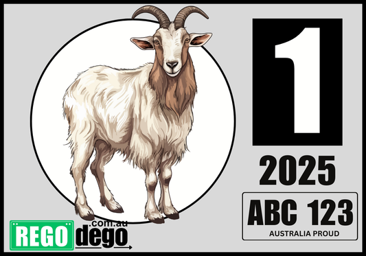 Goat - REGO Reminder Sticker
