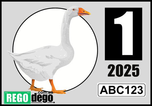 Goose - REGO Reminder Sticker