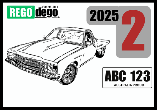 Ute - REGO Reminder Sticker