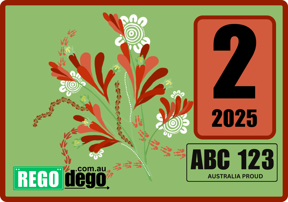 Kangaroo Paw - REGO Reminder Sticker
