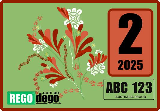 Kangaroo Paw - REGO Reminder Sticker