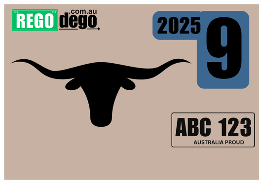 Longhorn  - REGO Reminder Sticker