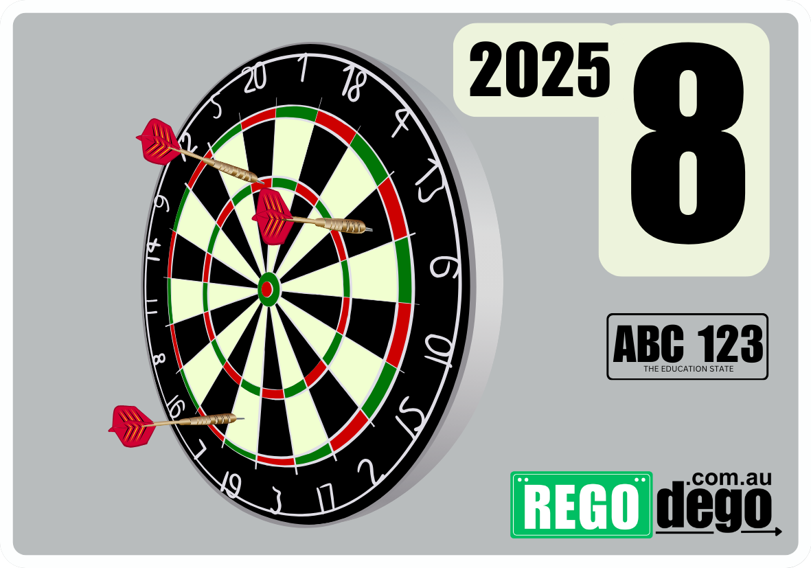 Darts - REGO Reminder Sticker