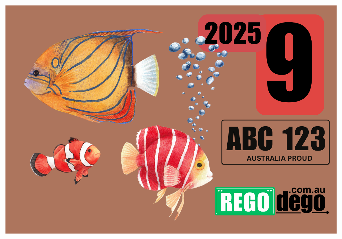 Tropical fish  - REGO Reminder Sticker