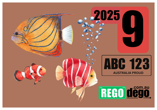Tropical fish  - REGO Reminder Sticker