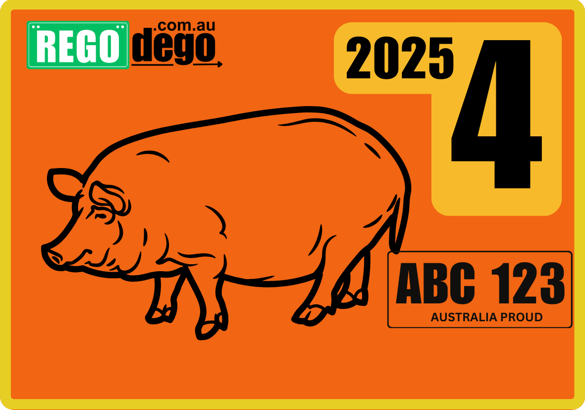 Pig farming -  REGO Reminder Sticker