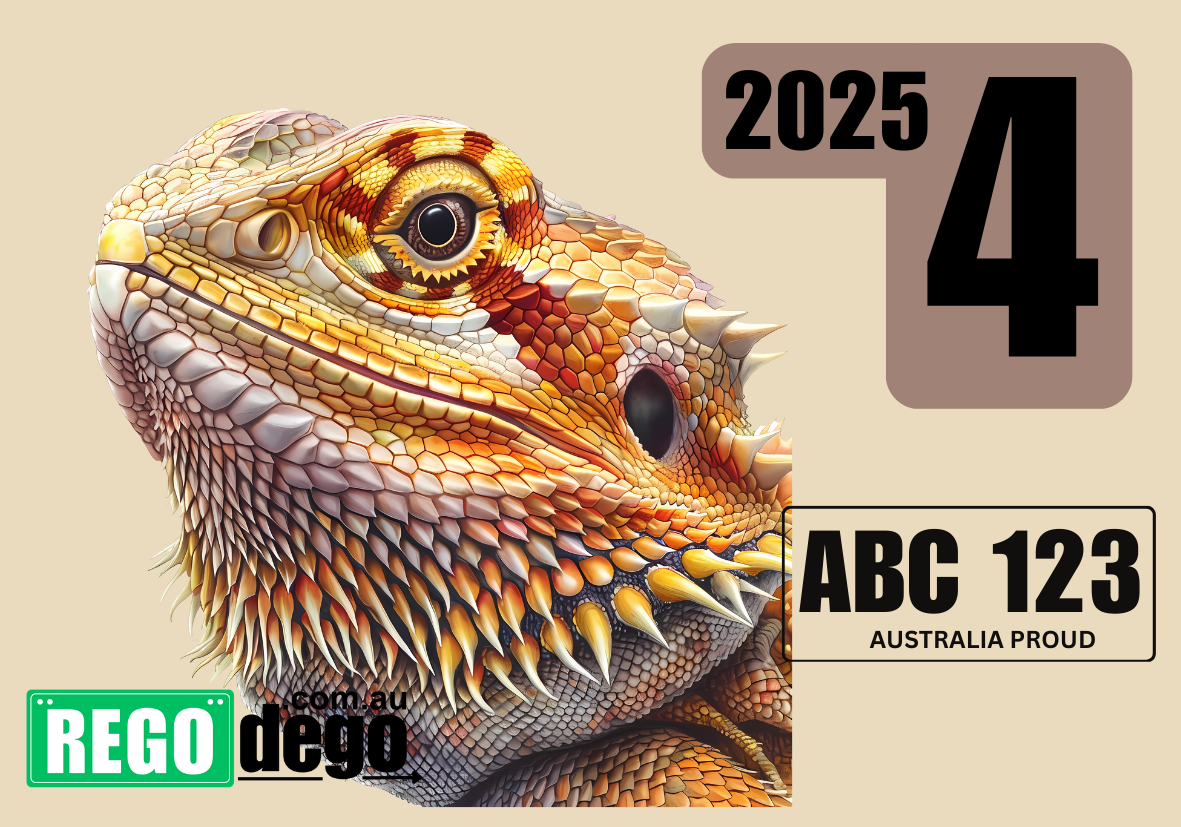 Bearded Dragon  - REGO Reminder Sticker