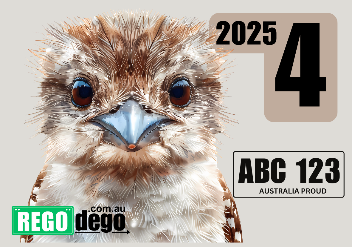 Kookaburra forward facing  - REGO Reminder Sticker