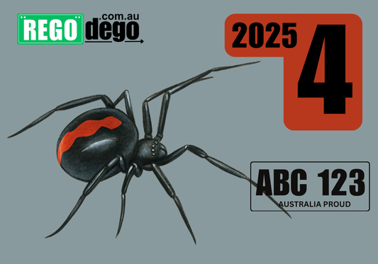 Redback spider - REGO Reminder Sticker
