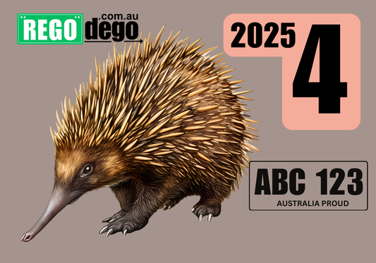 Echidna - REGO Reminder Sticker