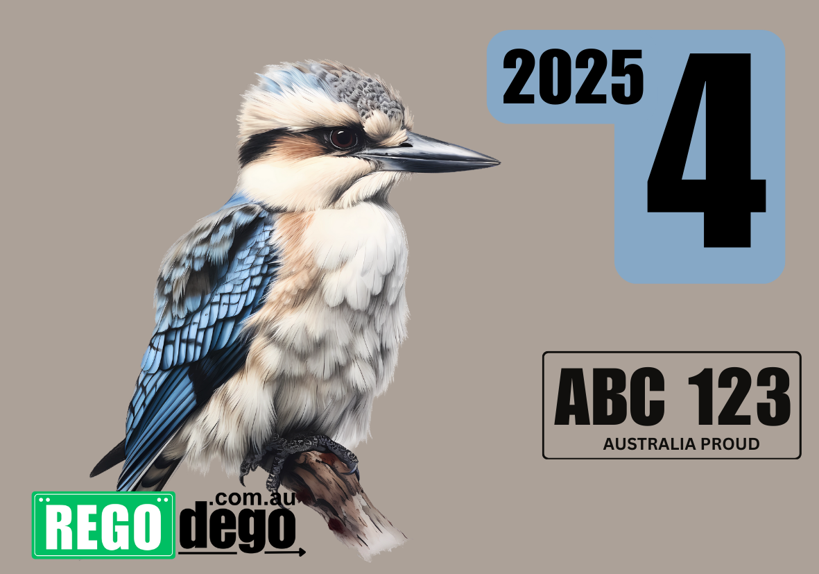 Kookaburra - REGO Reminder Sticker