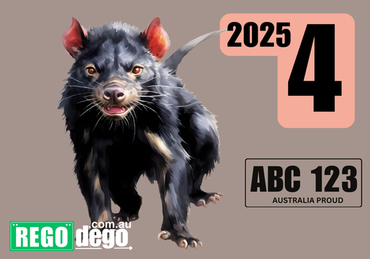 Tasmanian Devil - REGO Reminder Sticker