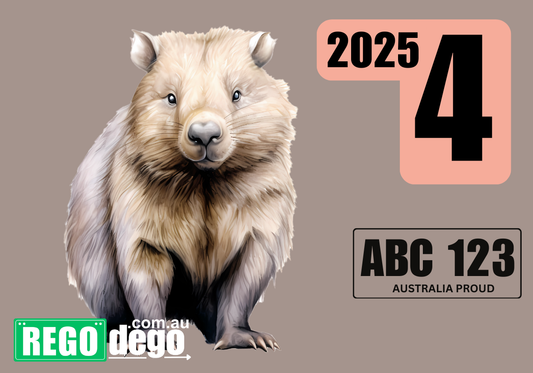 Wombat - REGO Reminder Sticker