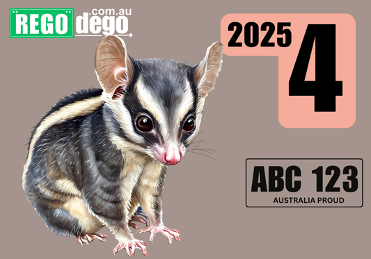 Sugar Glider - REGO Reminder Sticker