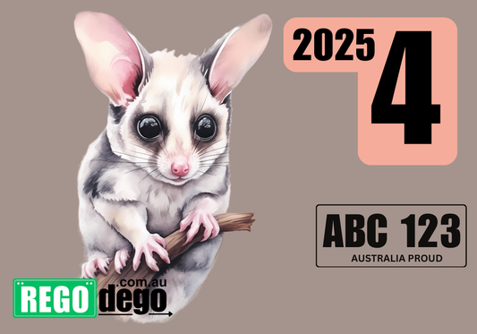 Bandicoot - REGO Reminder Sticker