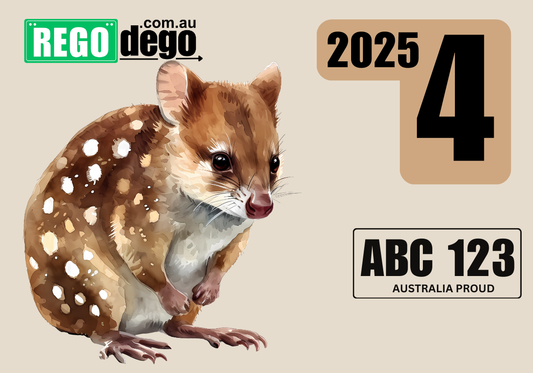 Spotted quoll - REGO Reminder Sticker