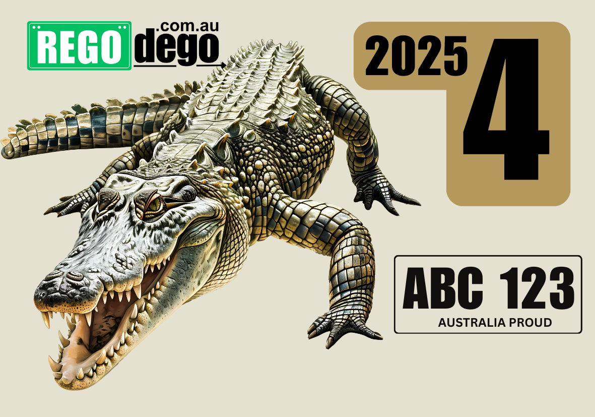 Saltwater crocodile - REGO Reminder Sticker