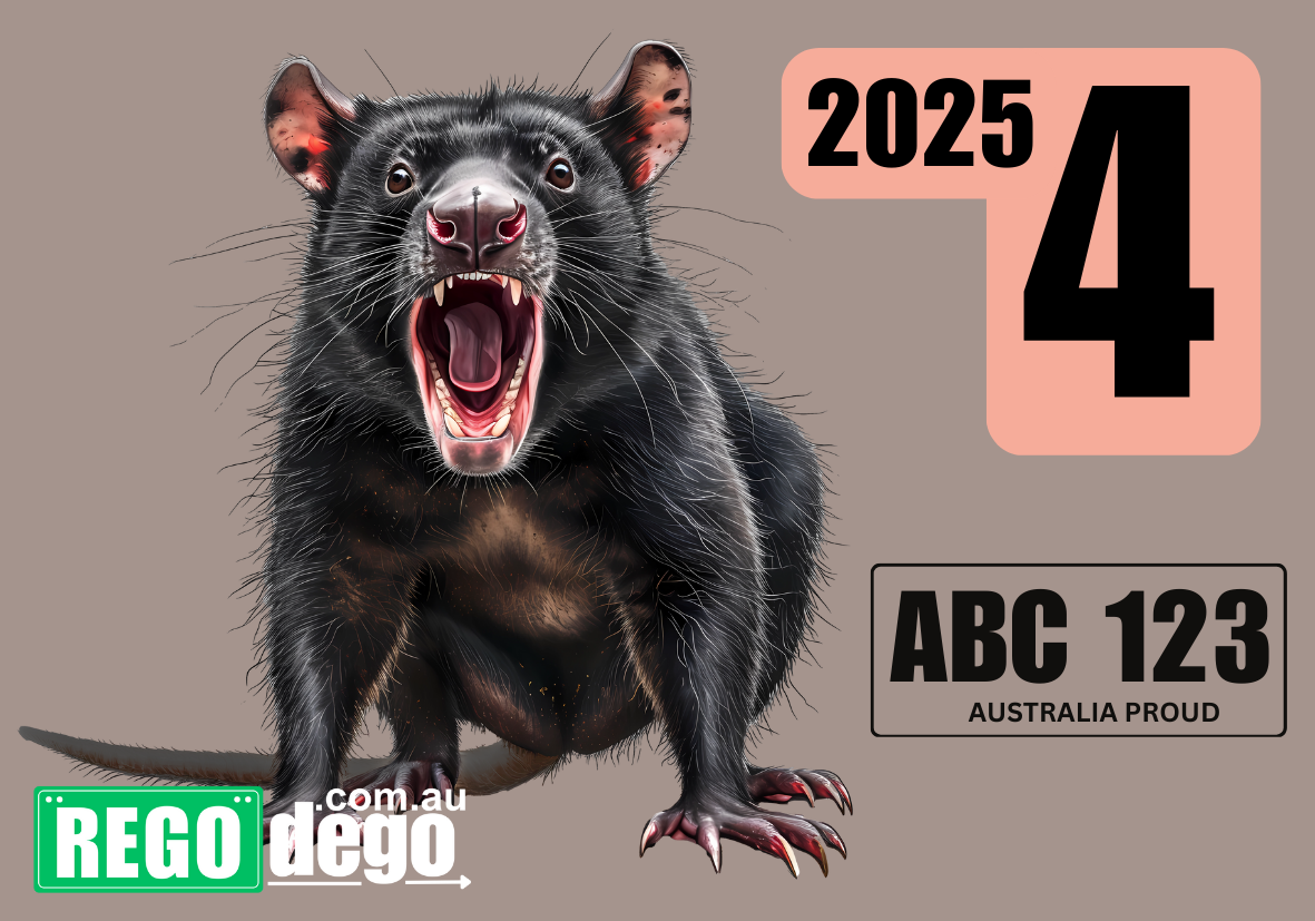 Tasmanian Devil - REGO Reminder Sticker