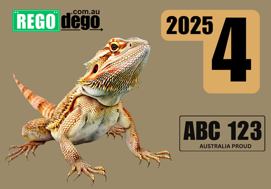 Bearded Dragon  - REGO Reminder Sticker