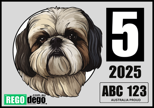 Shih tzu DOG - REGO Reminder Sticker