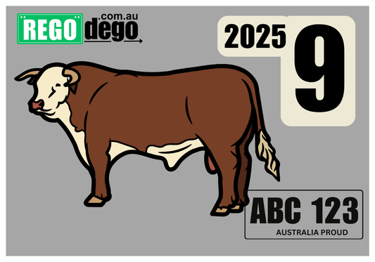 Steer - REGO Reminder Sticker