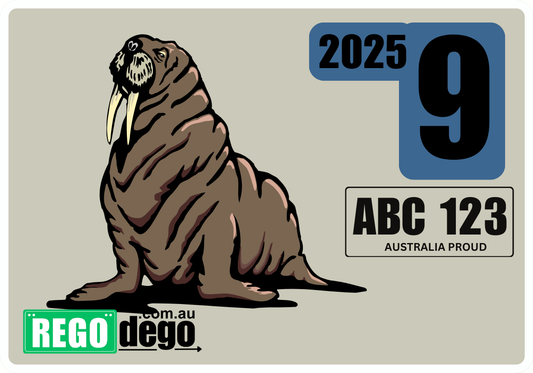 Walrus - REGO Reminder Sticker